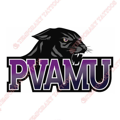 Prairie View A M Panthers Customize Temporary Tattoos Stickers NO.5919